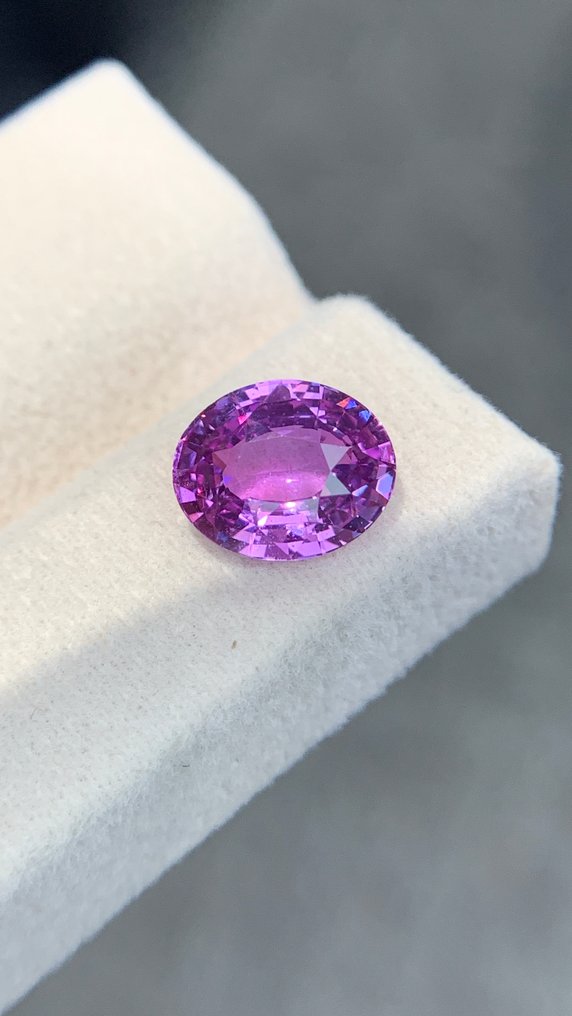 1 pcs  紫色, 粉色 蓝宝石  - 3.07 ct - 国际有色宝石协会（ICA GemLab） - 天然紫色蓝宝石 #2.1