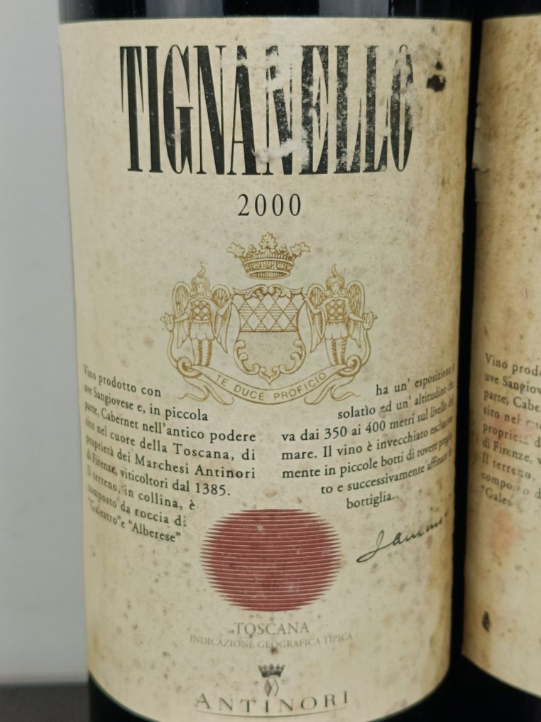 2000 Antinori, Tignanello - Toscana - 2 Botella (0,75 L) #1.0