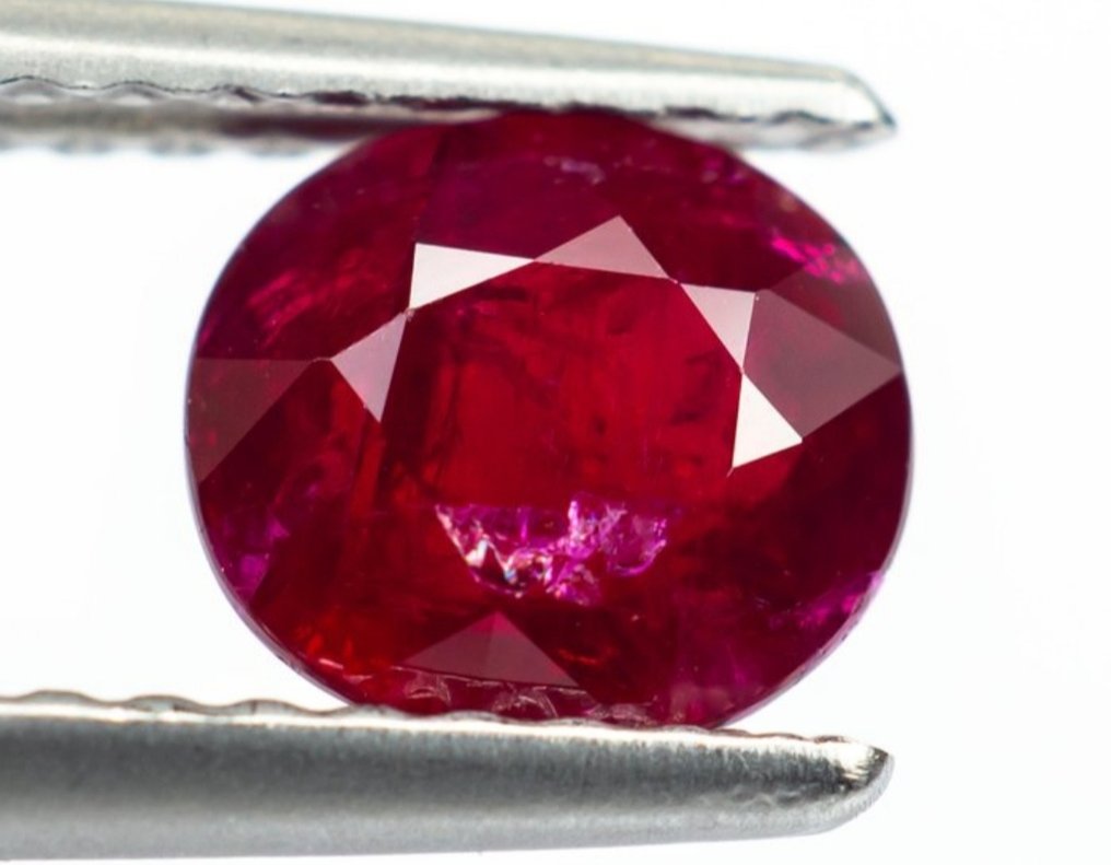 Ohne mindestpreis - 1 pcs  Rot Rubin  - 1.24 ct - Lotus Gemology #1.0