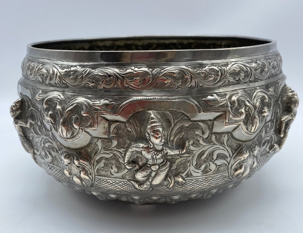 Ciotola - Argento a bassa purezza - Antique Thabeik #1.0