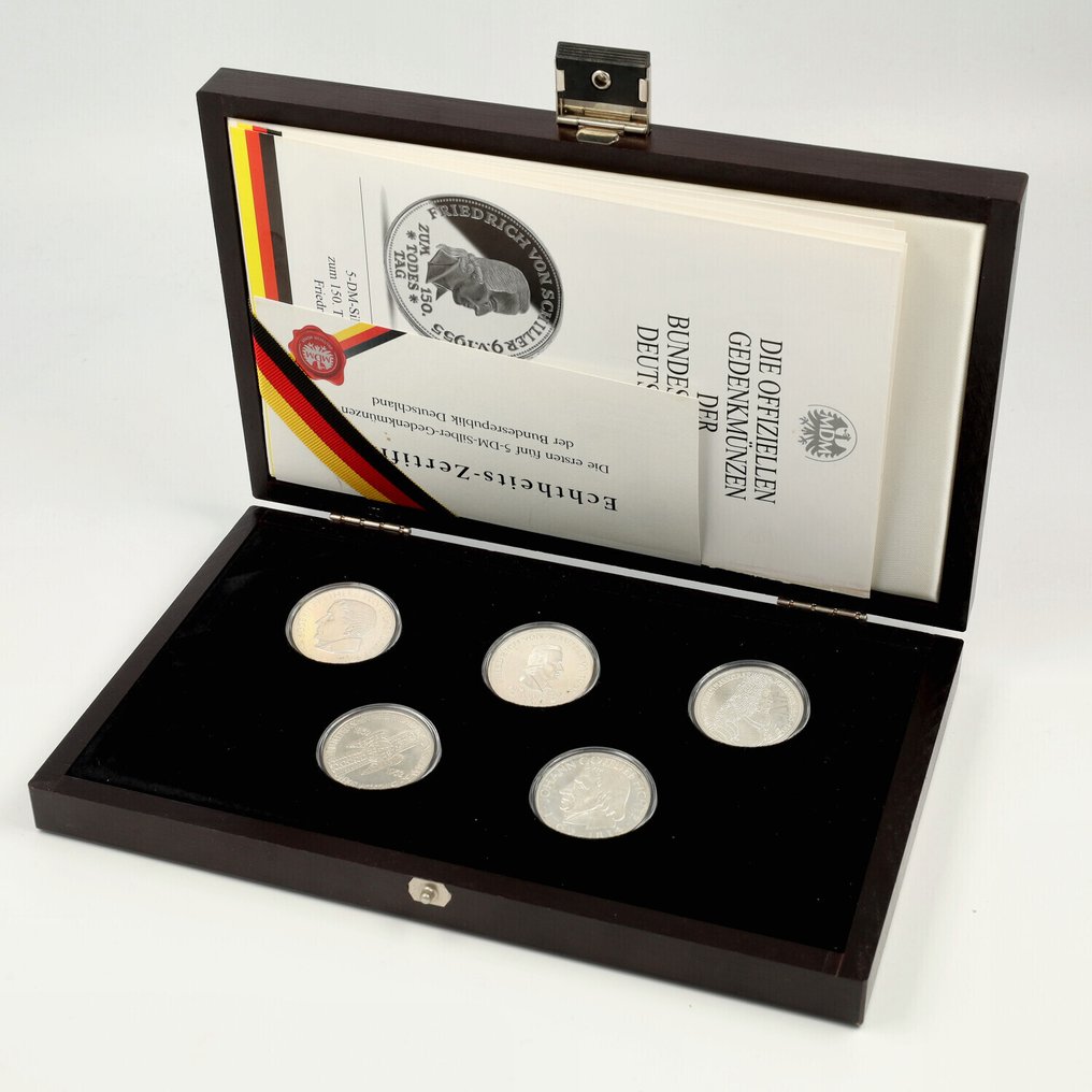 Tyskland, Forbundsrepublikken 5 Mark 1952/1964 - "De eerste 5 Duitse herdenkings Marken" #1.0