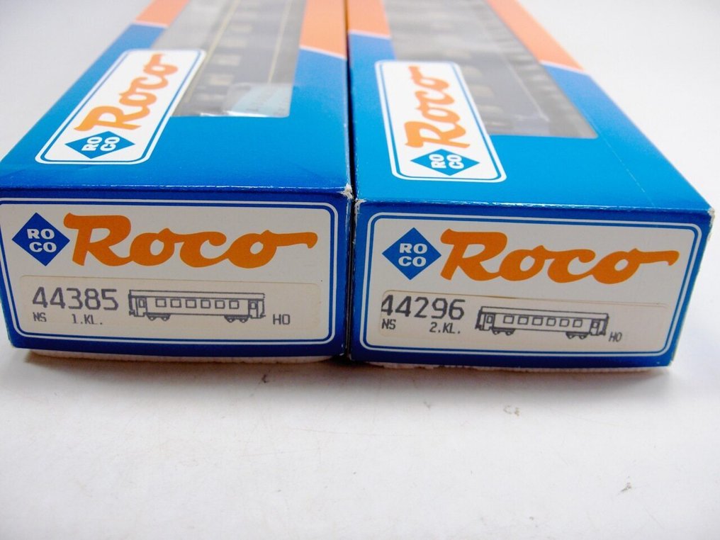 Roco H0 - 44296/44385 - Carrozza passeggeri di modellini di treni (2) - 2x carrozze per persone - NS #3.2