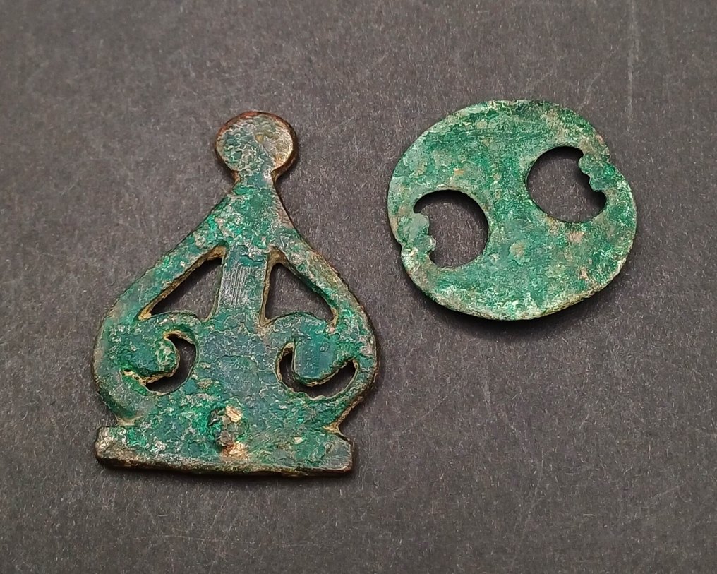 Αρχαία Ρωμαϊκή Μπρούντζος Στρατιωτικά στηρίγματα - 43 mm (χωρίς τιμή ασφαλείας) #1.0