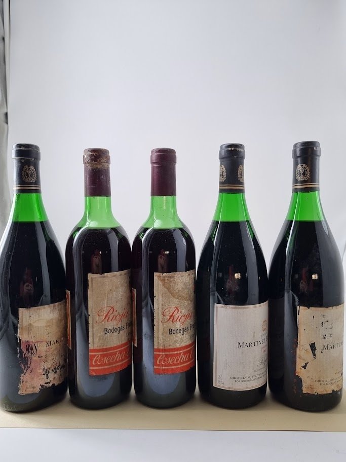 1970 Bodegas Franco-Españolas, Rioja Bordón (x2) & 1985 Martínez Bujanda Reserva (x3) - 里奥哈 Cosecha Especial - 5 Bottles (0.75L) #1.0
