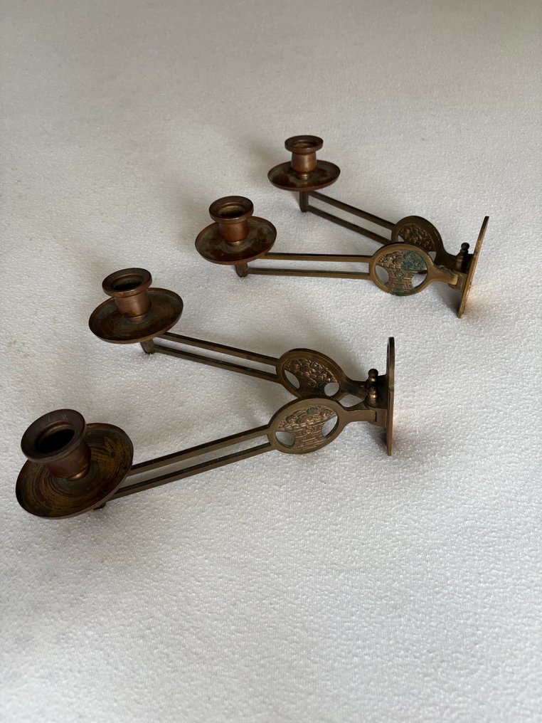 烛台 (2) - 黄铜, 铜 - 钢琴，墙 #1.0