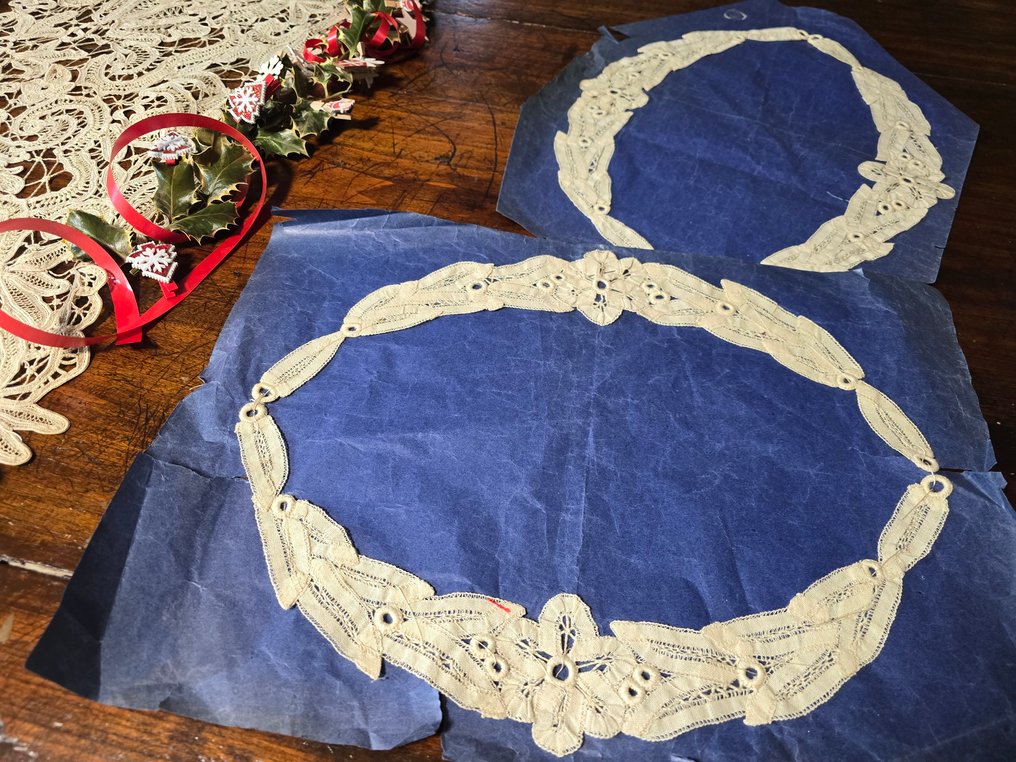 Κέντημα (4)  - 75 cm - 75 cm - Αρχαία πιάτζο αναγέννησης. #3.2