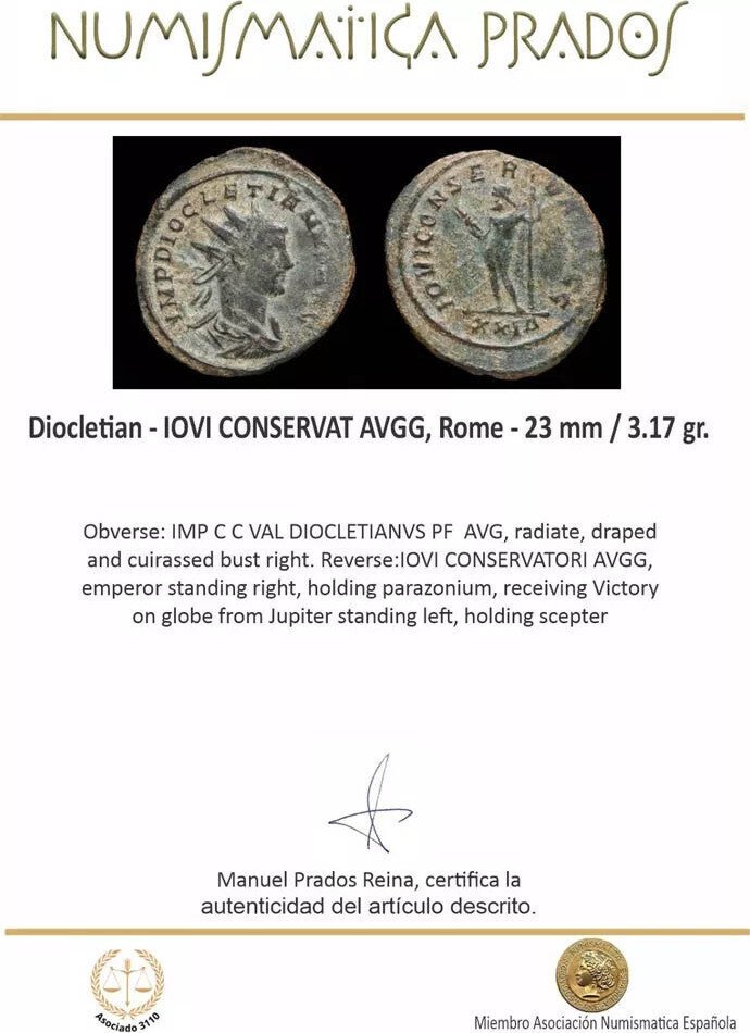 Ρωμαϊκή Αυτοκρατορία. Diocletian (AD 284-305). Antoninianus  (χωρίς τιμή ασφαλείας) #1.0