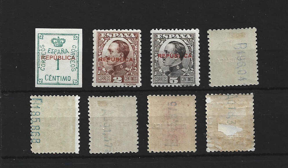 Spain 1939 - Complete Republican series of Almeria - Edifil 1/8 #1.0