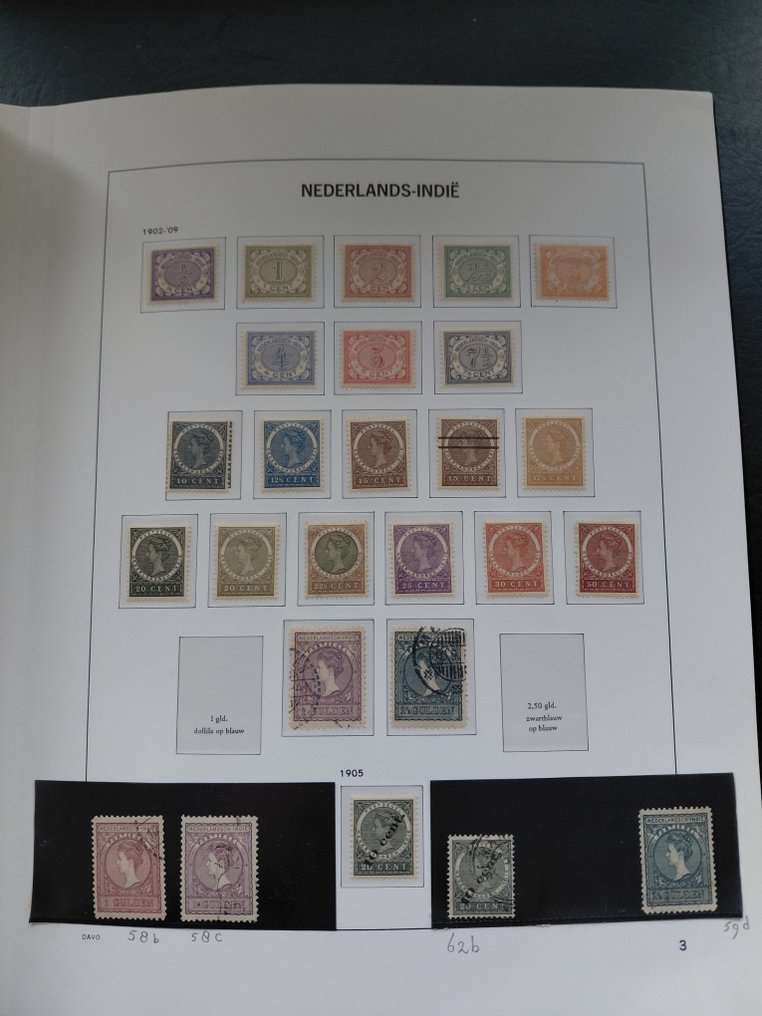 Netherlands Overseas 1864/1962 - Nearly complete collection in luxury Davo album. - Vrijwel complete dubbel verzamelde Collectie Ned. Indie en Ned. Nw. Guinea #3.2