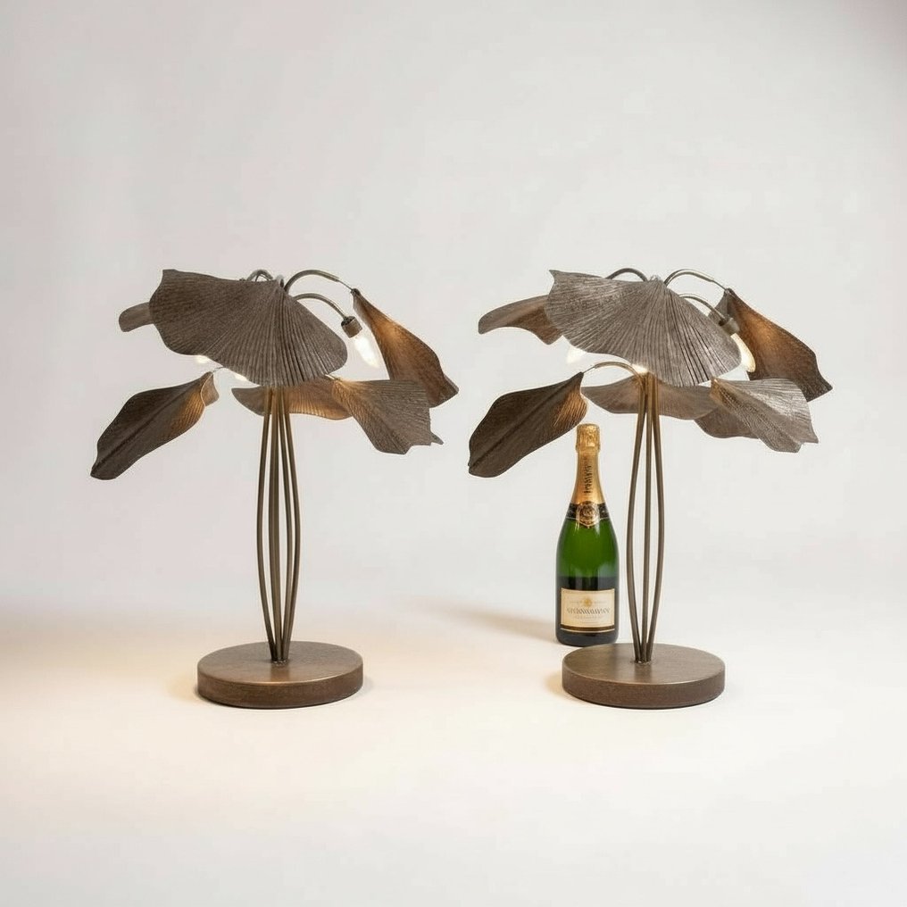 Table lamp (2) - Lillypads chic lamp - Metal #1.0