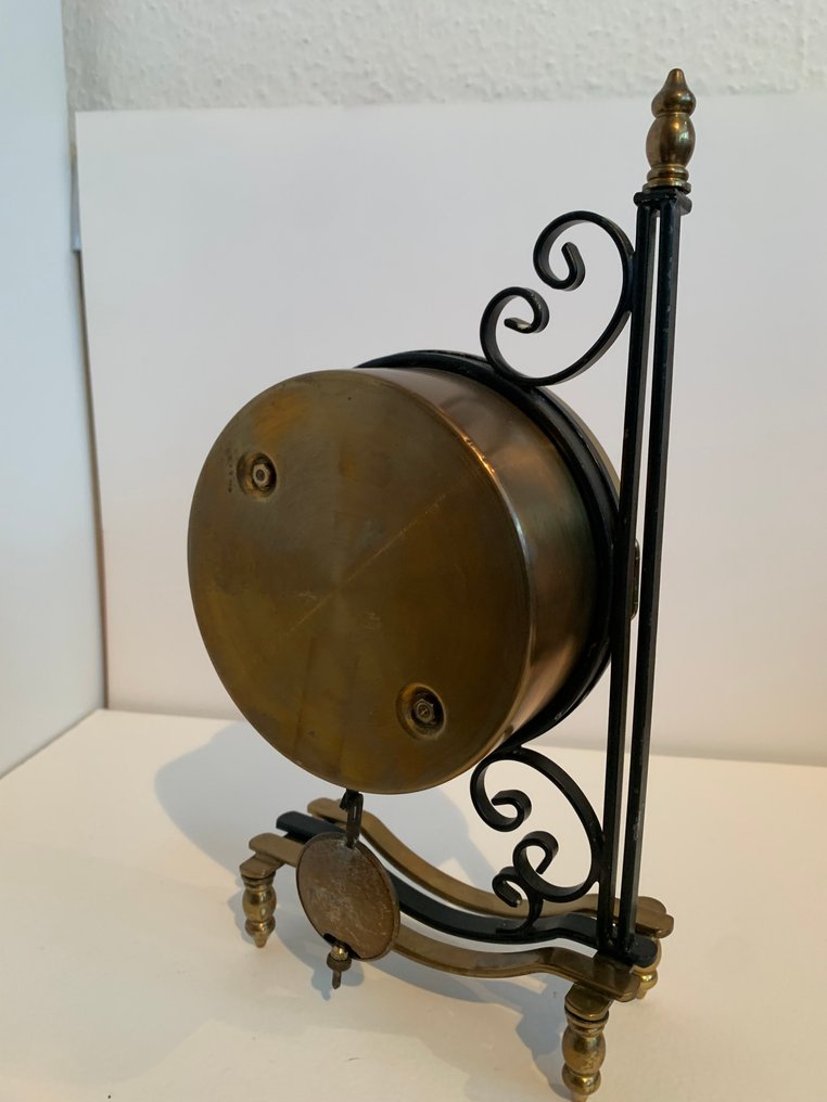 Mantel clock - Copper, Iron - 1960-1970 - Miniature station clock #4.3