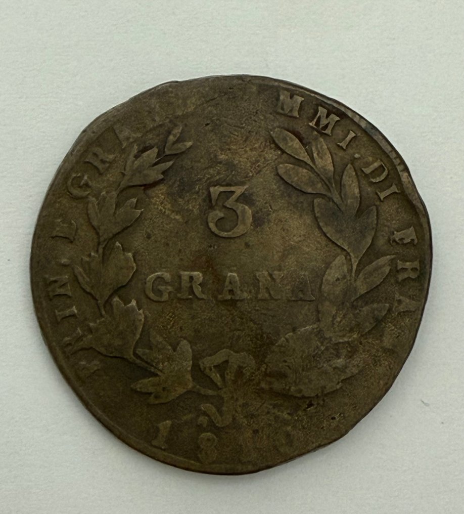 Italië, Koninkrijk Napels Gioacchino Napoleone Murat (1808-1815). 3 Grana 1810 (Zonder minimumprijs) #2.1