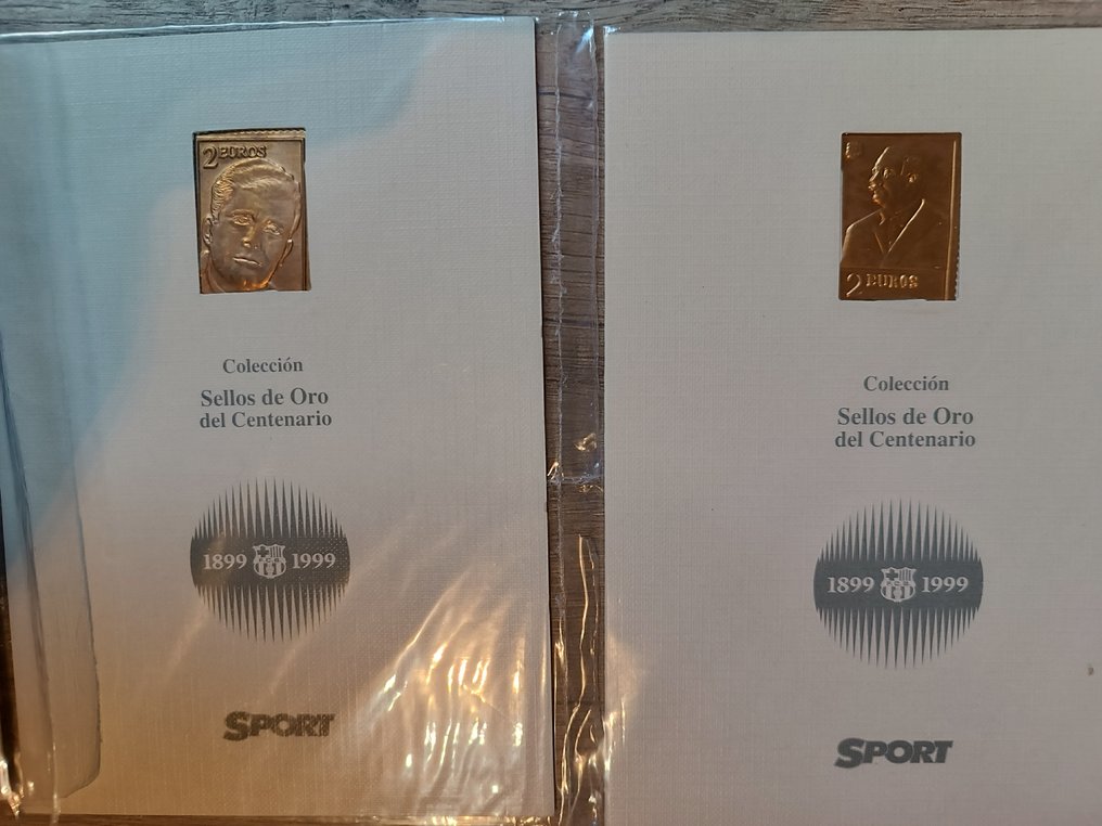 巴塞隆納足球俱樂部 - 1999 - 24K金邮票 巴塞罗那足球俱乐部百年纪念（1899-1999）  #3.2