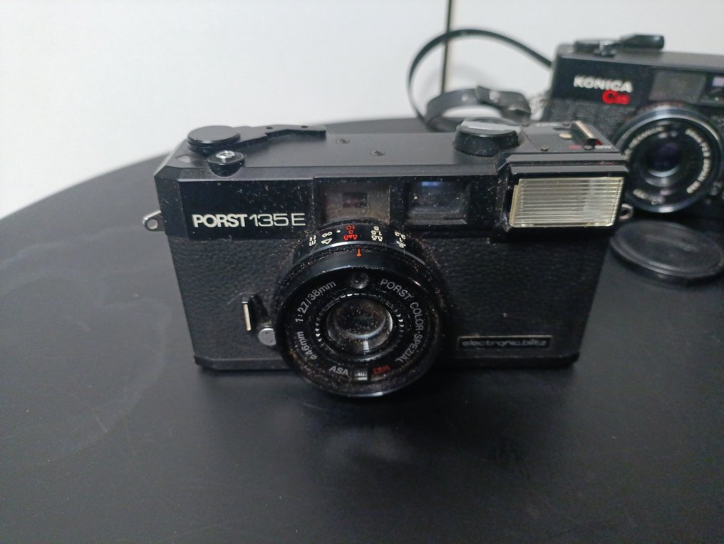 Konica, Minolta, Porst, Sucherkamera, Konvolut C35 / AF-SV / Hi-matic SD / 135E Câmera com visor #4.3