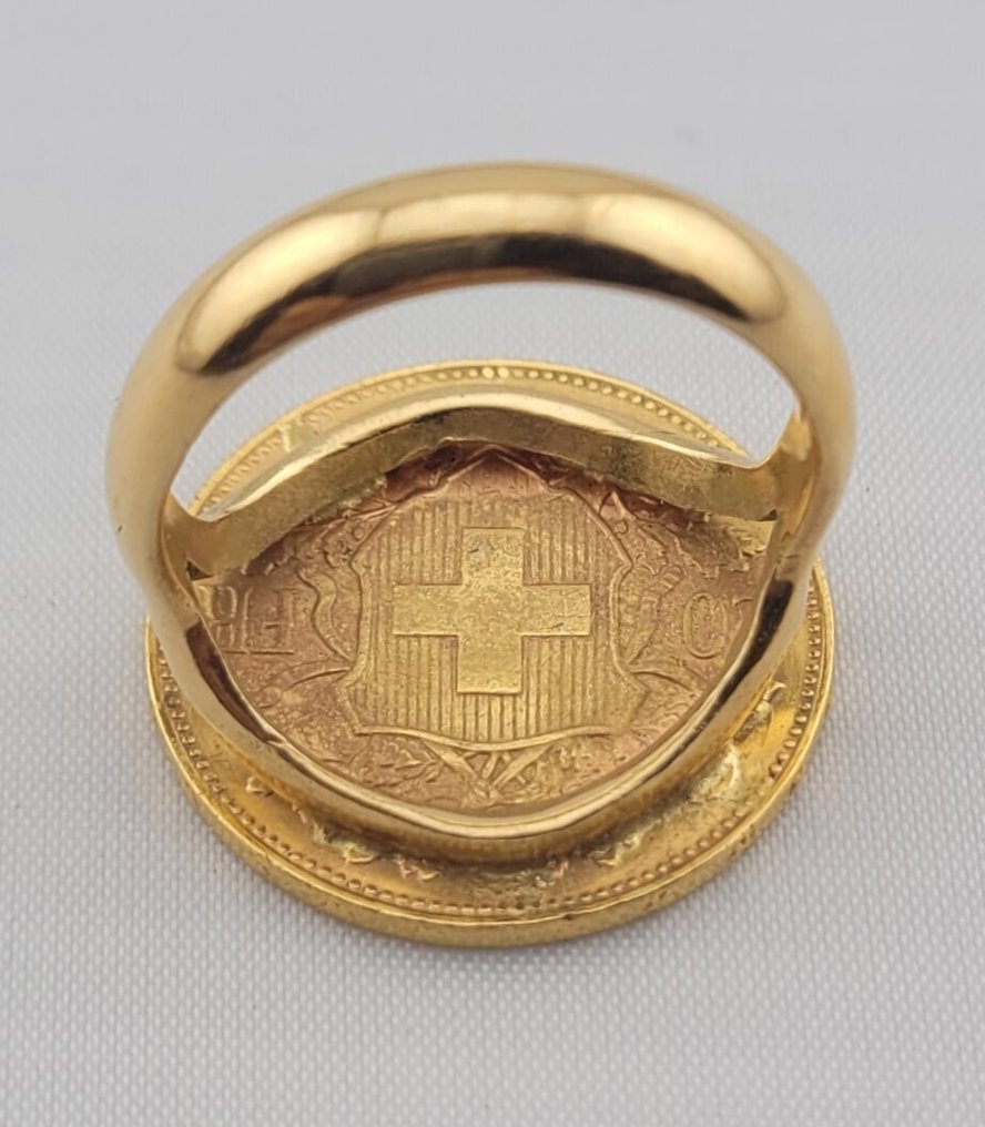 Bague amulette - 18 carats Or jaune - ANELLO "MARENGO" #1.0