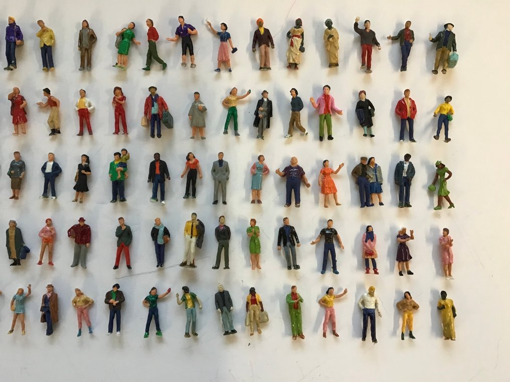 Preiser H0 - Figurer till modelltåg (80) - Resenärer och fritidsaktiviteter #3.2