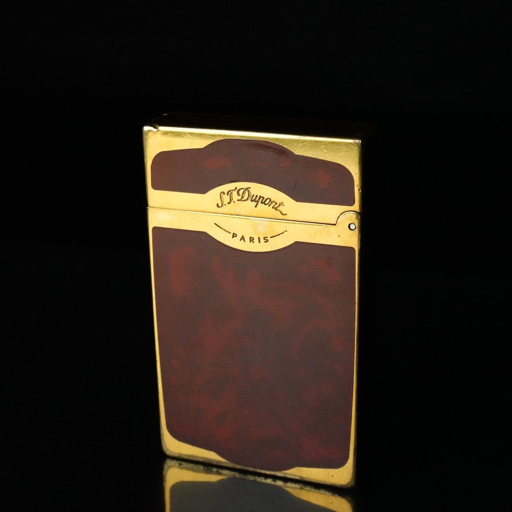 S.T. Dupont - Ligne 2 Maduro Lacquer Vintage Gas Lighter - Lighter - Gold plated, Maduro Lacquer #3.2