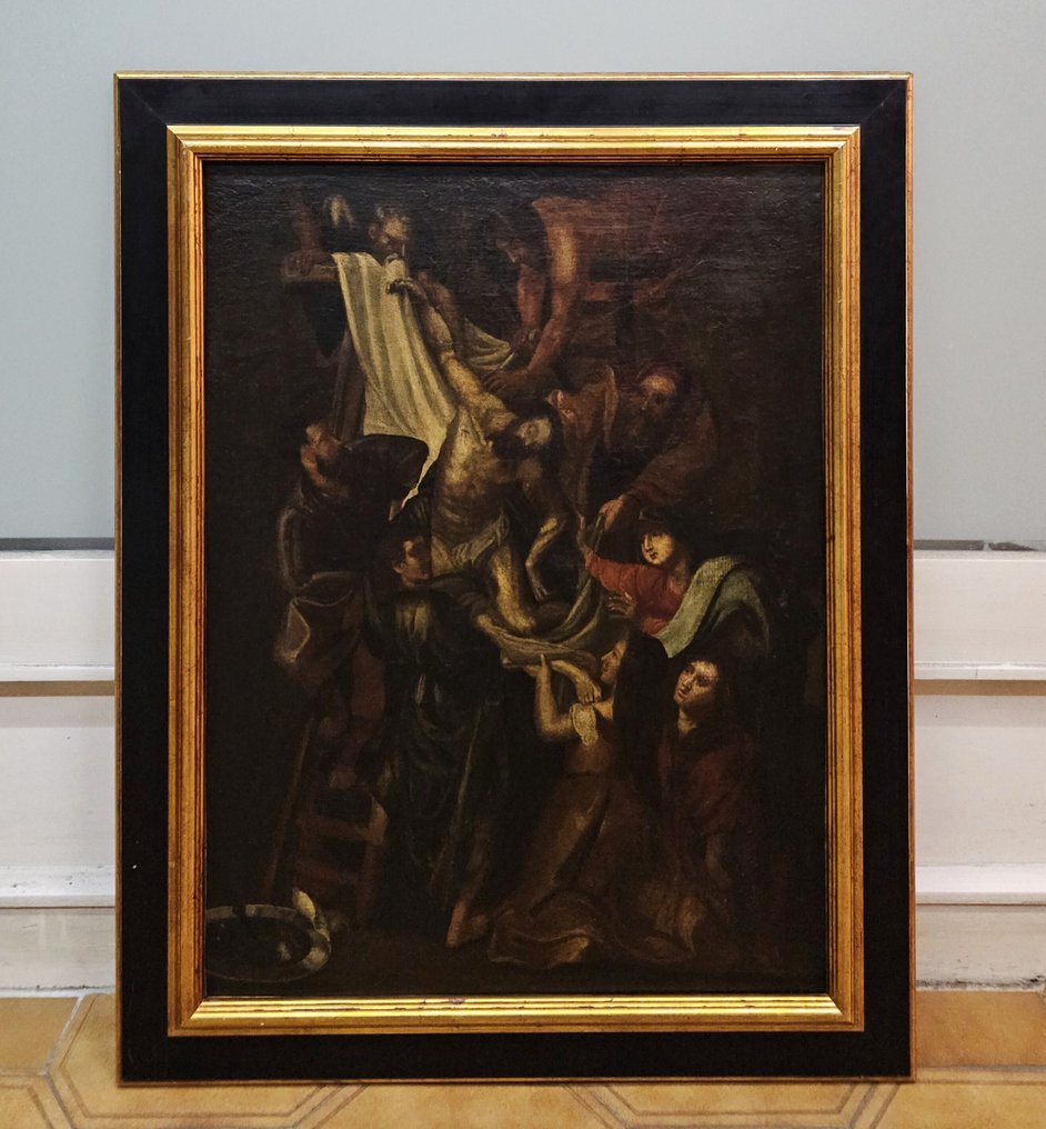 European School (XVII) - NO RESERVE - The Descent from the Cross - After Rubens #1.0