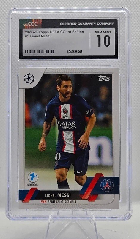 2022/23 Topps UEFA Champions League 萊納爾·梅西 #1 - 1º EDICCION - CGC 10 - 1 Graded card #1.0