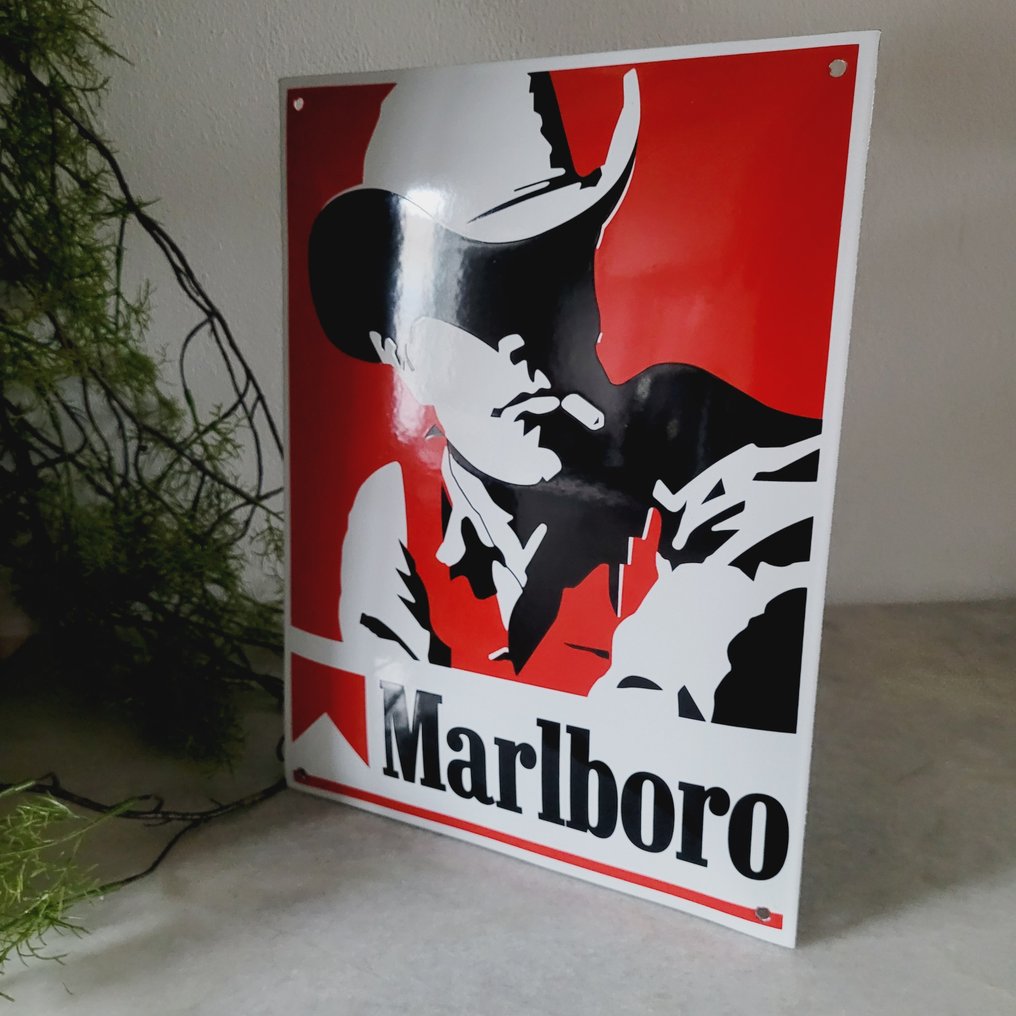 Philip Morris Inc. Marlboro, Emaille Reclamebord - Διαφημιστική πινακίδα - Σμάλτο #1.0