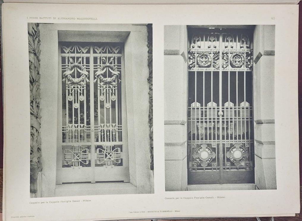 Alessandro Mazzucotelli; Prefazione di Ugo Ojetti - I ferri battuti di Alessandro Mazzucotelli - 1910 #4.3