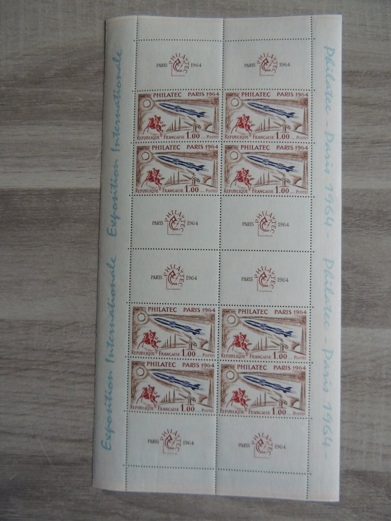 法国 1964 - Bloc Philatec + 4个一组 #1.0