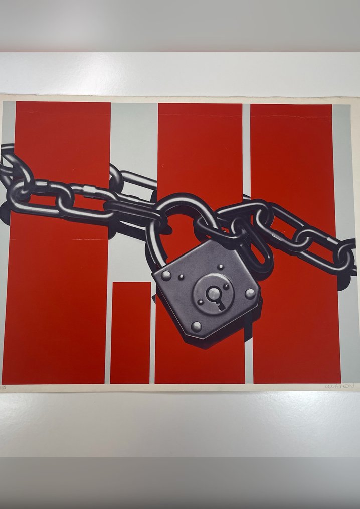 Peter Klasen (1935) - Les machines divorcées – Sérigraphie originale – signée au crayon – numérotée 16/80 #4.3