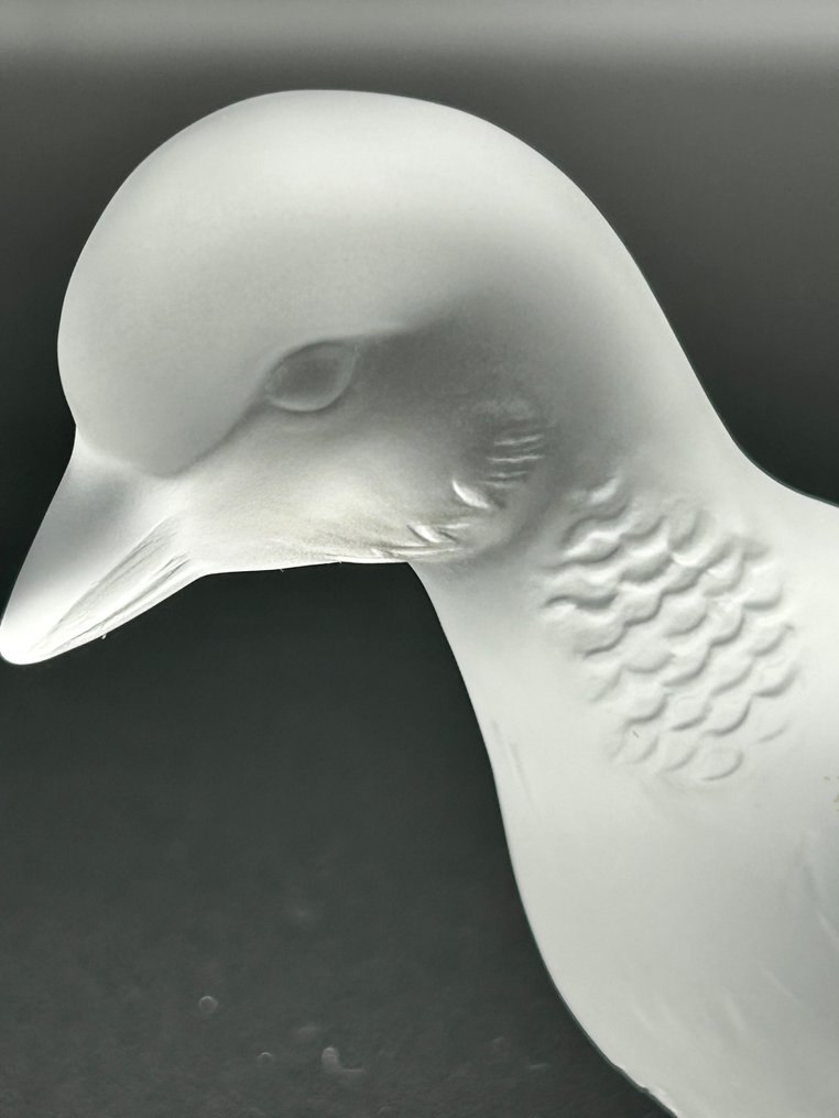 Baccarat - Figura en miniatura - Baccarat frosted crystal duck figurine - Cristal #1.0