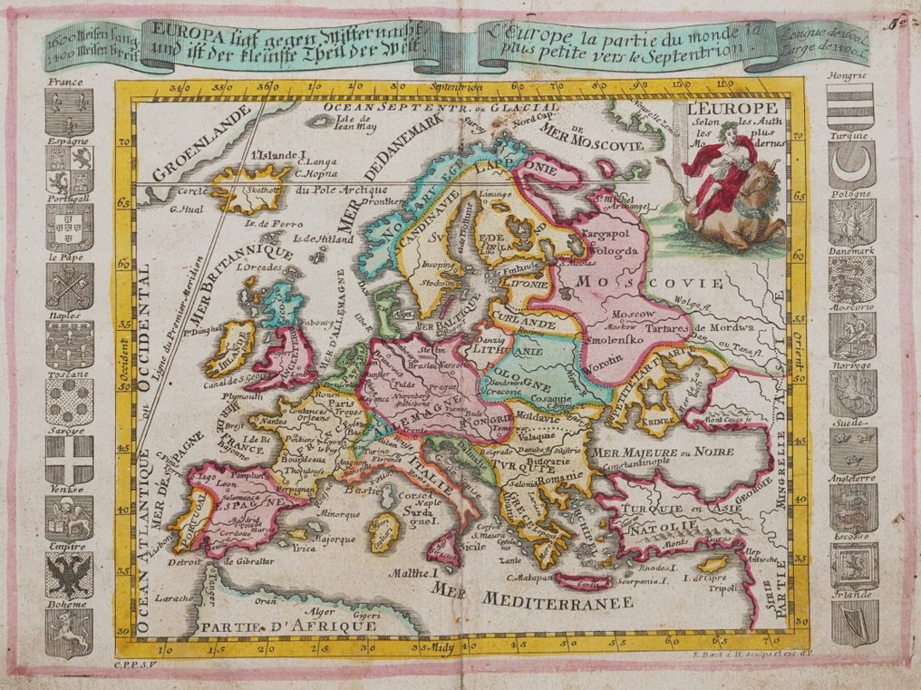 Europe - -; Elias Baeck - L'Europe - 1721-1750 #1.0