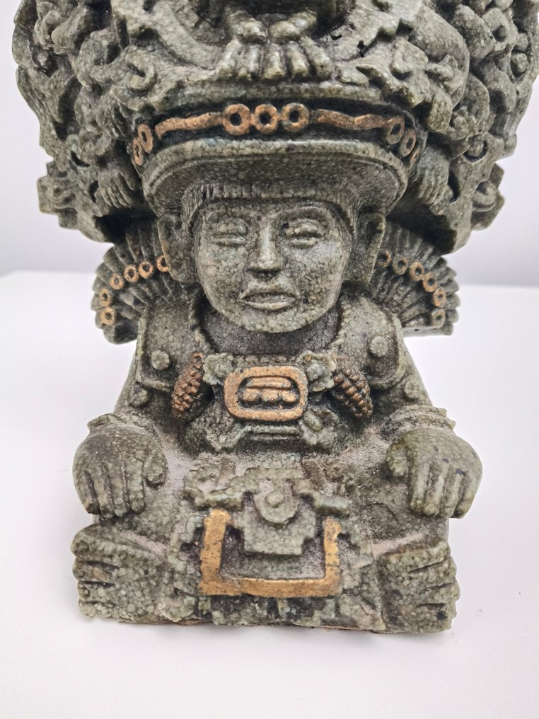 Scultura, Aztec figurine - 22 cm - Soapstone #2.1