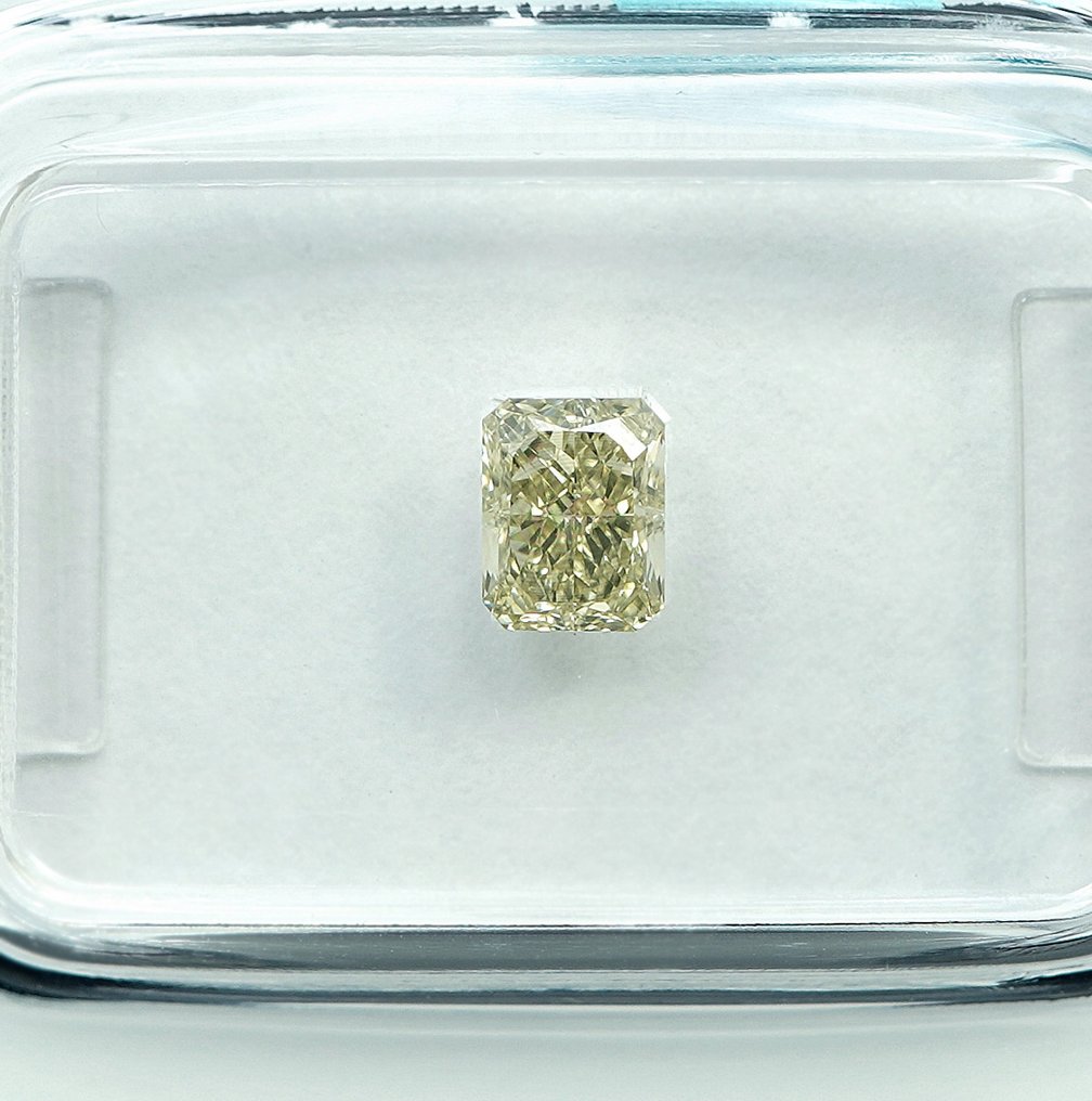 没有保留价 - 1 pcs 钻石  (天然色彩的)  - 0.54 ct - 矩形 - Fancy light 黄色 - SI1 微内含一级 - 国际宝石研究院（IGI） #3.2