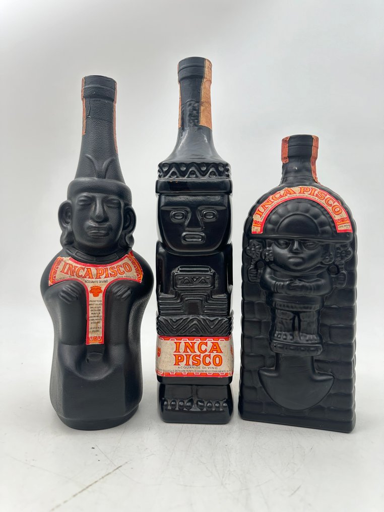 Inca Pisco - b. Década de 1960 - 73 cl - 3 botellas #1.0