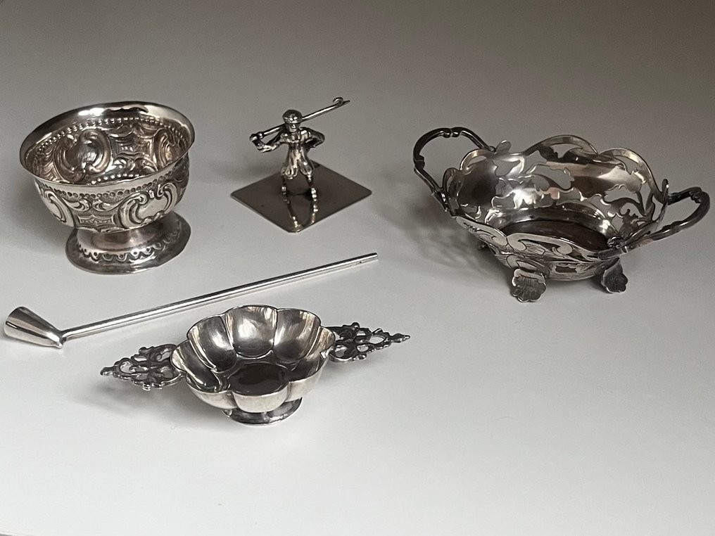 Figură în miniaturală - Lot divers miniatuur zilver  (5) - Argint #1.0