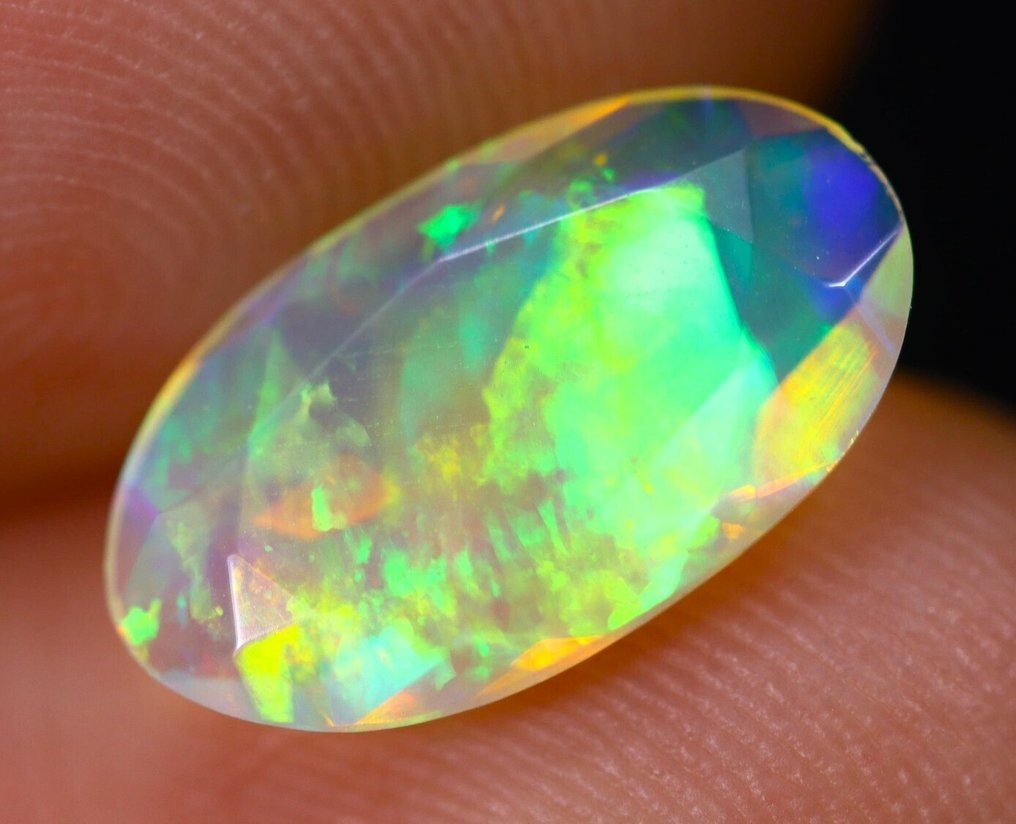 1.40 ct - Top Colors - Φυσκός Πολυεδρικός Κρύσταλλος Opal - Δείτε το βίντεο!- 0.28 g #2.1