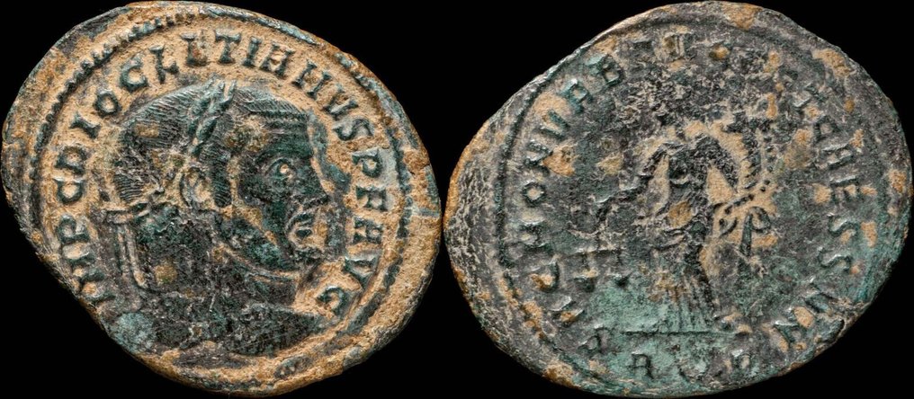 Ρωμαϊκή Αυτοκρατορία. Diocletian (AD 284-305). Follis  (χωρίς τιμή ασφαλείας) #1.0
