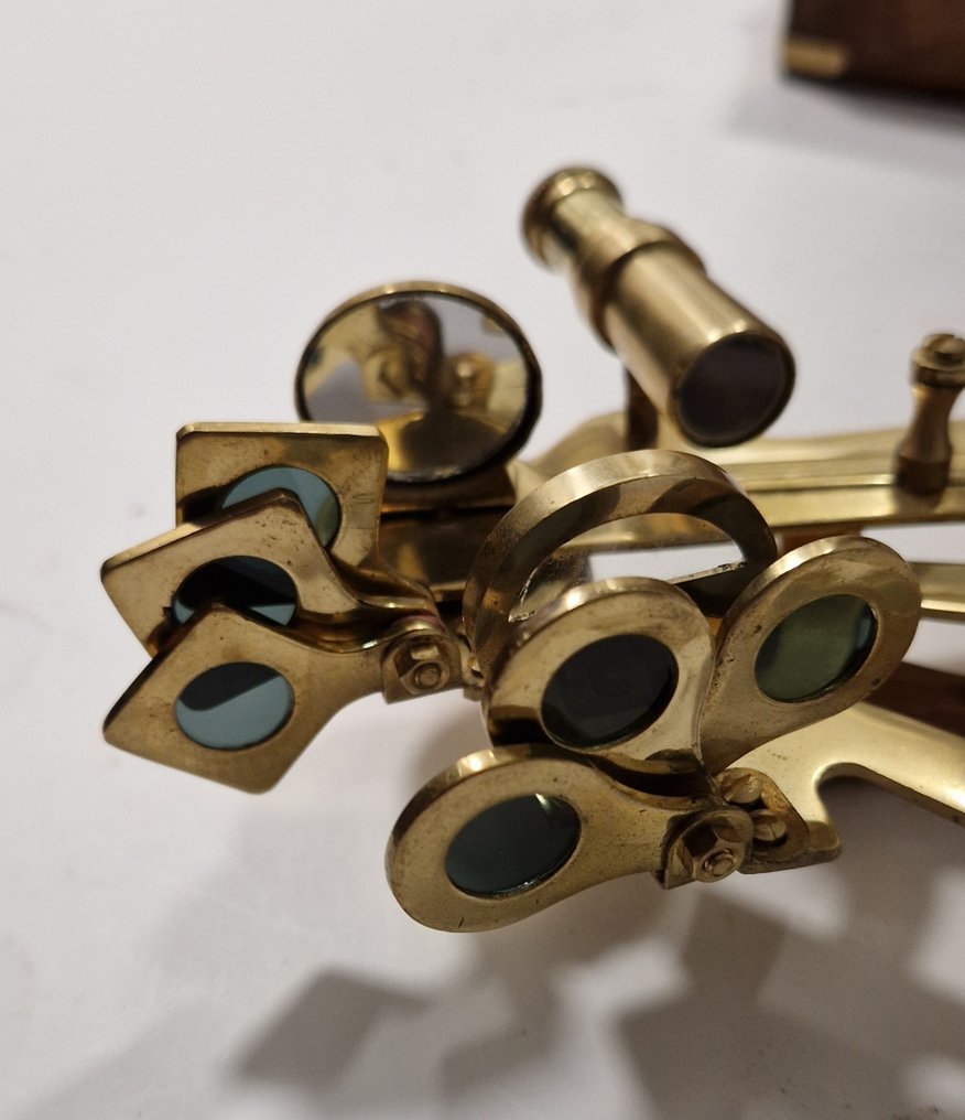 Sekstant - Messing - Sextant i luksus eske #4.3