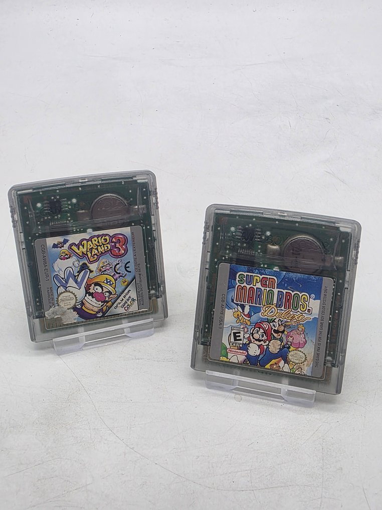 Nintendo - Gameboy Color - Nintendo - Authentic Game Cartridges - Mario Deluxe + Warioland 3 duo- rare gbc - Video game #1.0