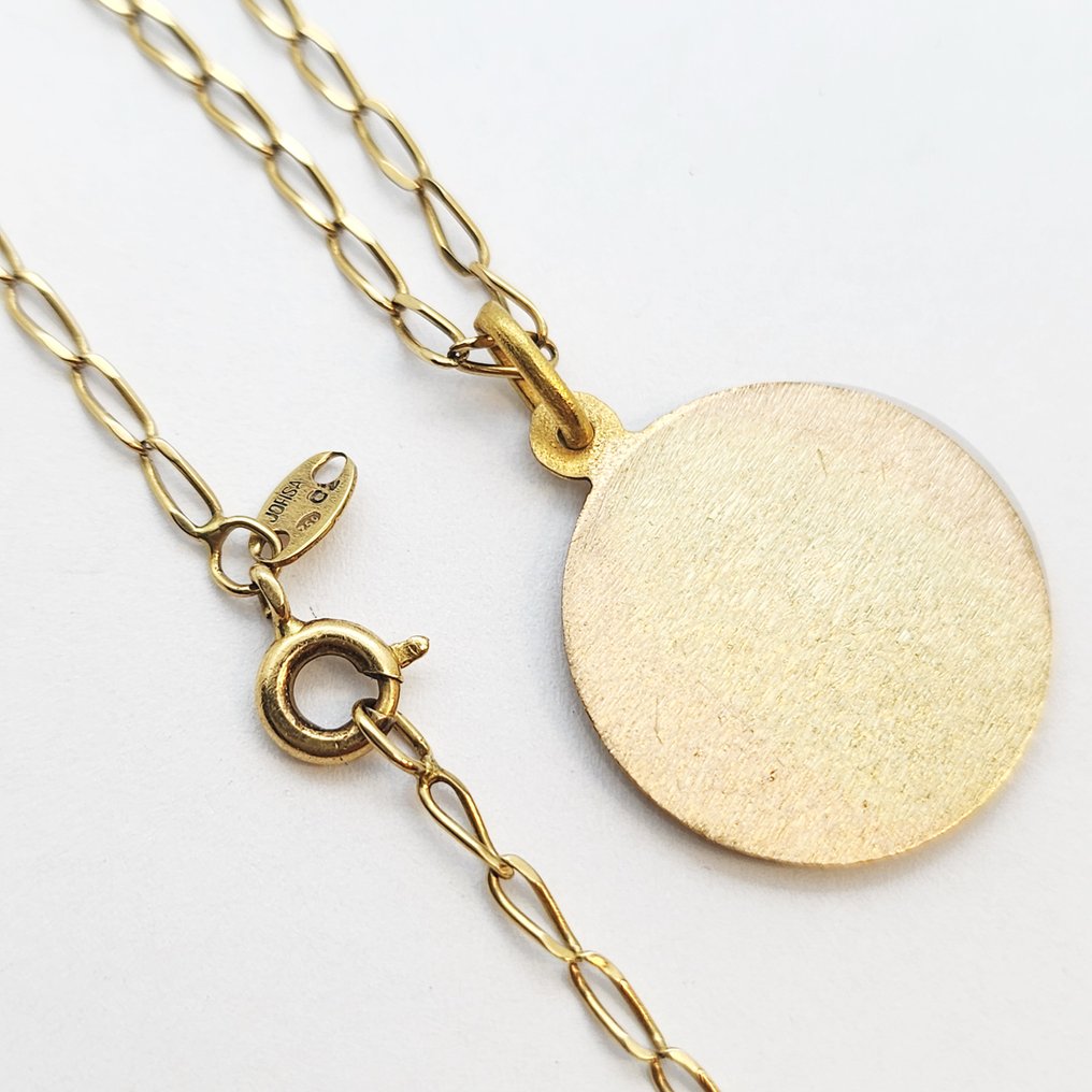 Halskæde med vedhæng - 18 kraat Gulguld #3.2