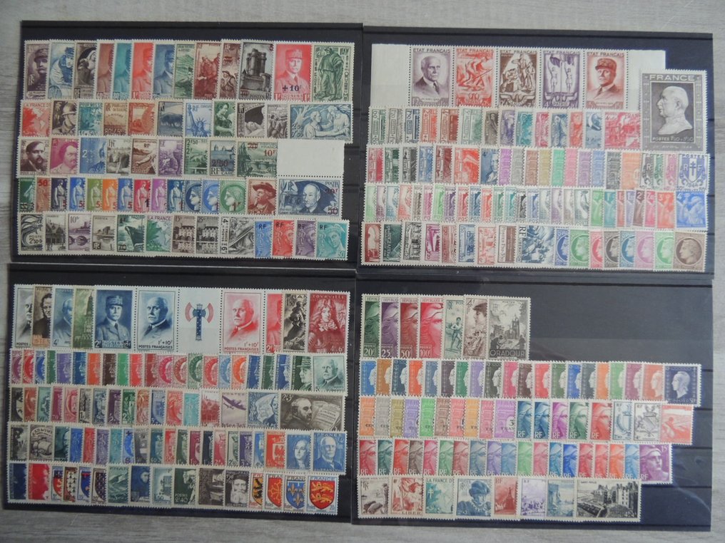 Frankrijk 1940/1945 - Volledig ensemble Yvert # 419/747 nieuw ** #1.0