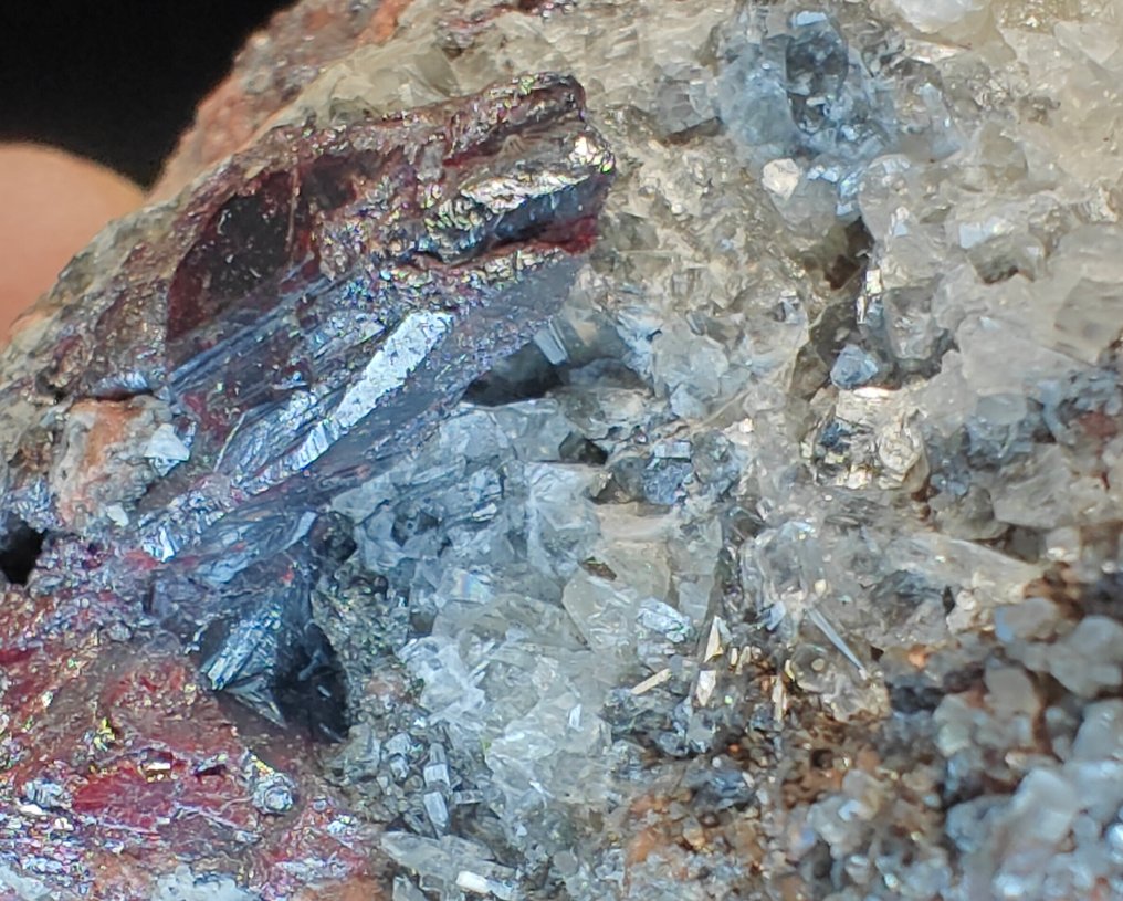 Proustite Crystal on matrix - Height: 8 cm - Width: 6 cm- 108 g #4.3