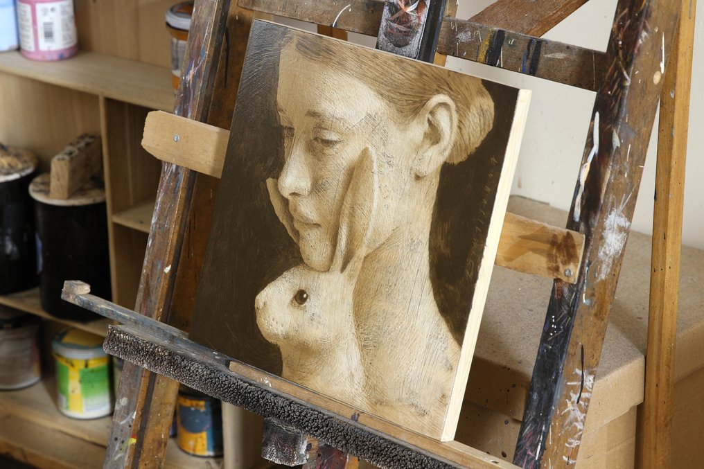 Michal Lukasiewicz - Portrait with Hare IV #4.3