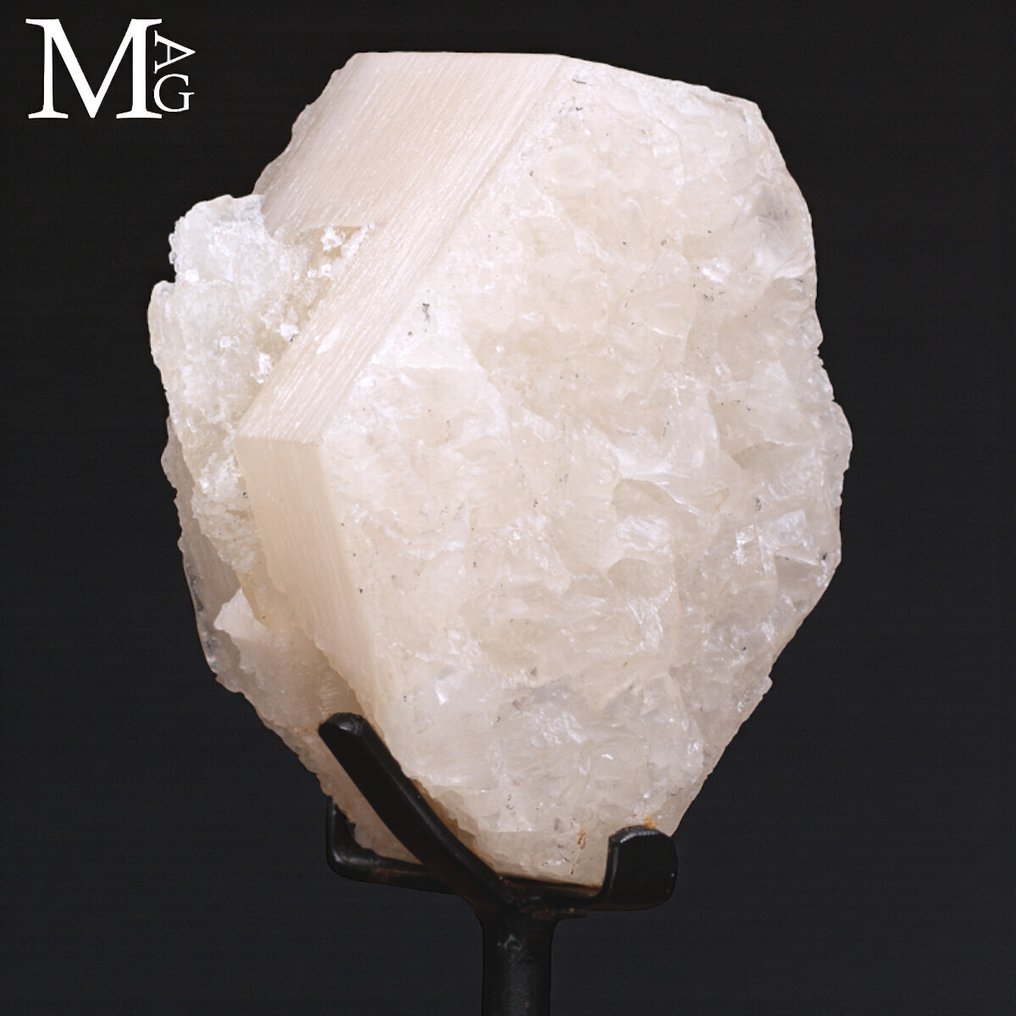 Εξαιρετική Διπλή Ανάπτυξη Βραζιλιάνικη Καλσιτής – Σπάνια Συλλεκτική Κρυσταλλική Μορφή. - Ύψος: 116 mm - Πλάτος: 114 mm- 1535 g #2.1