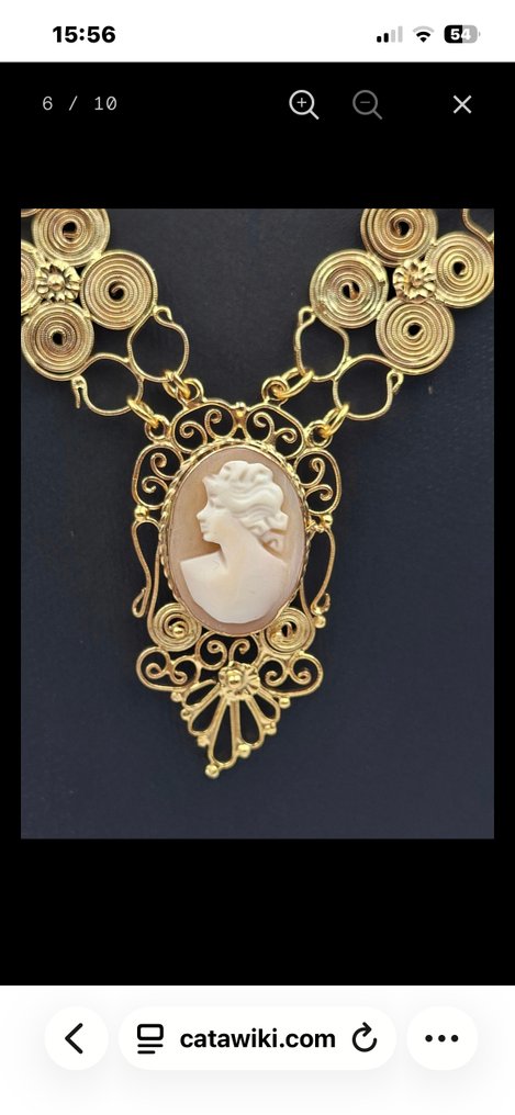 没有保留价 - 项链 银, Gold-plated 红玉髓 - 红玉髓 #1.0