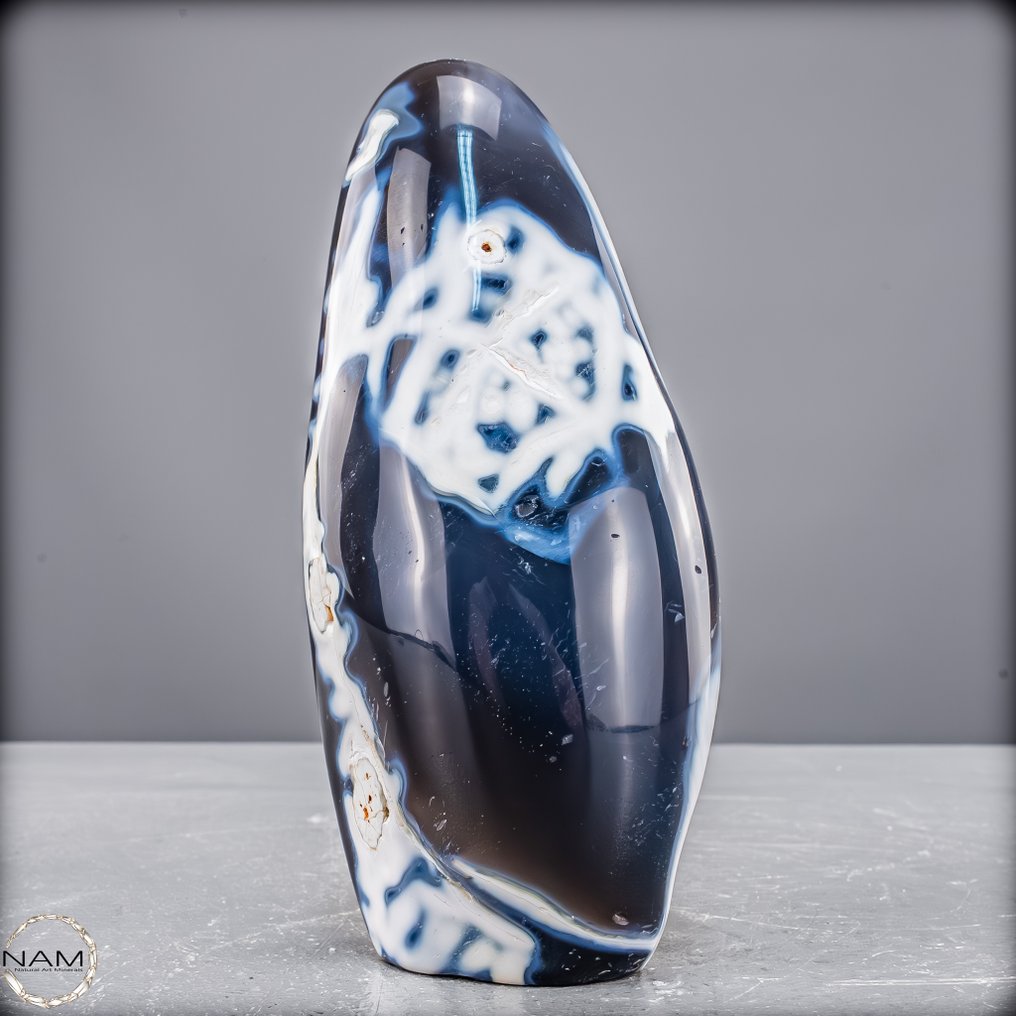 Φυσικός αχάτης 'Orca' Ελεύθερη μορφή- 752.15 g #4.3