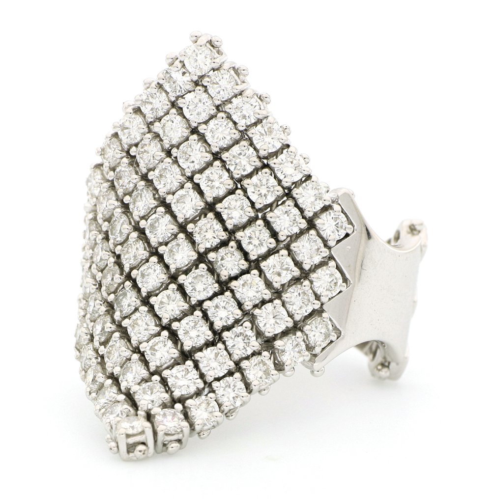 χωρίς τιμή ασφαλείας - Δαχτυλίδι - 18 καράτια Λευκός χρυσός - 4.62ct. tw. Διαμάντι (Φυσικό) #3.2