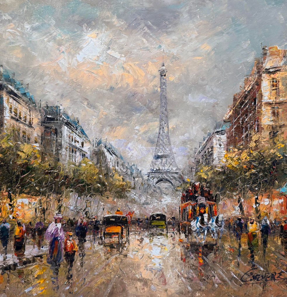 Christof Vevers (1962) - Tour Eiffel - Paris après la Pluie - Vent d'Automne - Lumières du Soir #3.2