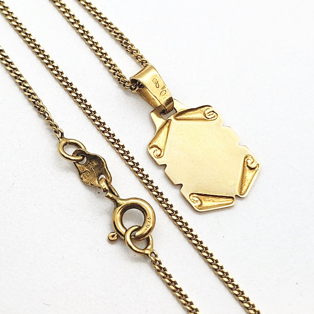 Collier avec pendentif - 18 carats Or jaune #3.2