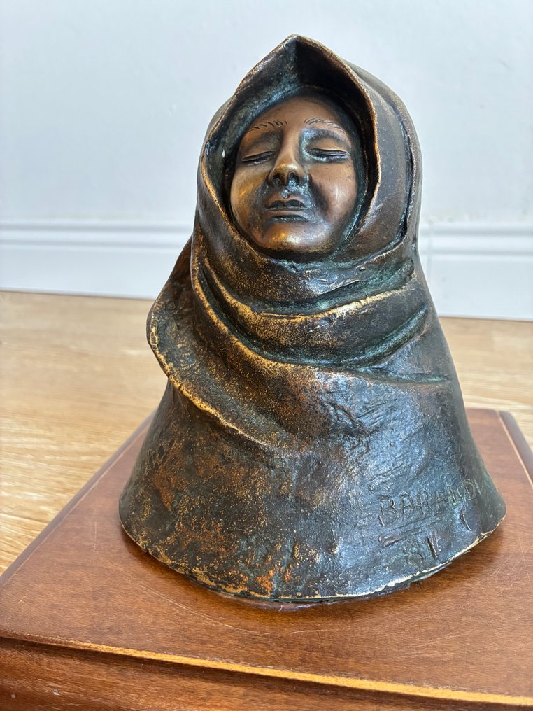 Baraldi - Skulptur, Madonna Addolorata - 22 cm - Bronse, Tre #2.1