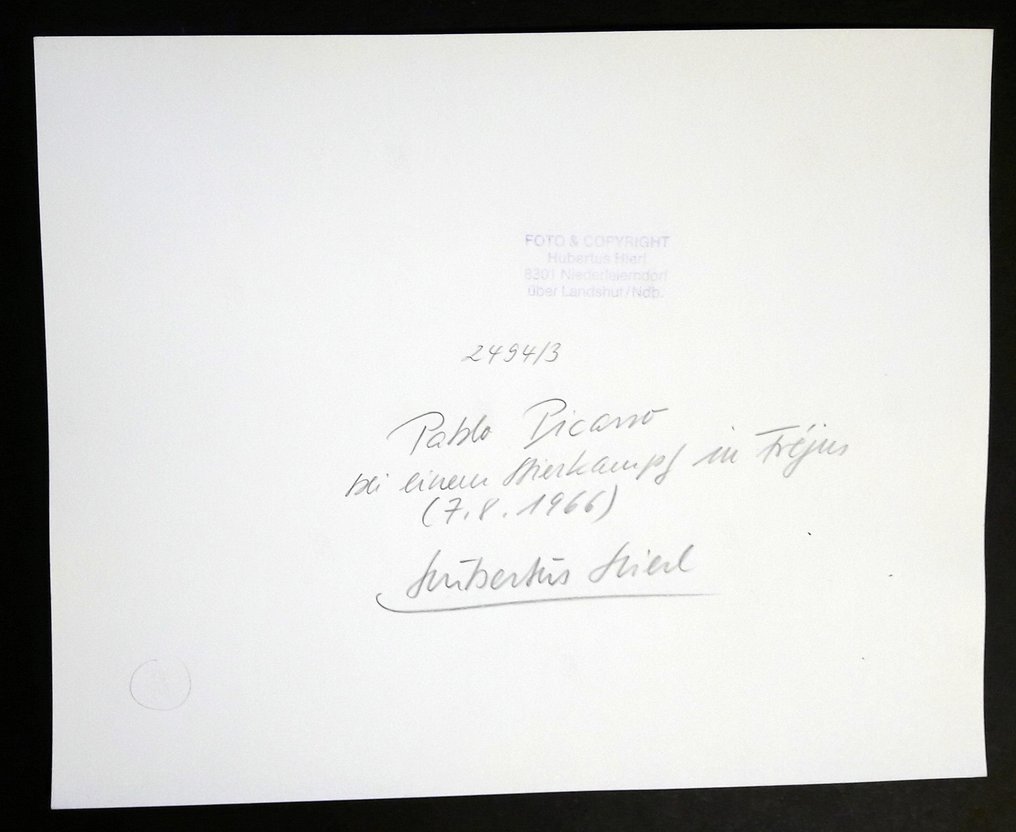Hubertus Hierl (1940) - Pablo Picasso bei einem Stierkampf in Fréjus (7.8.1966) #2.1