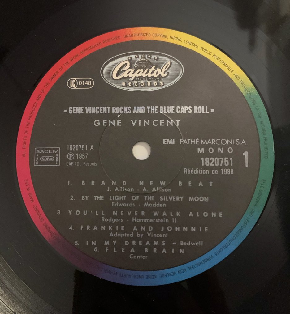 Gene Vincent - Gene Vincent Rocks!; Bluejean Bop! - Multiple titles - LP Albums (multiple items) - Mono, Reissue - 1976 #3.2